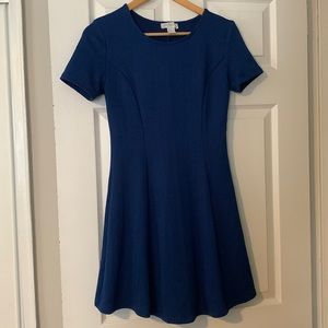 Womens Medium forever 21 skater style royal blue dress